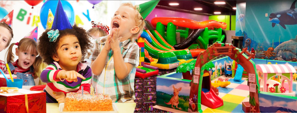 Birthday parties with laser tag, bounce houses and more.